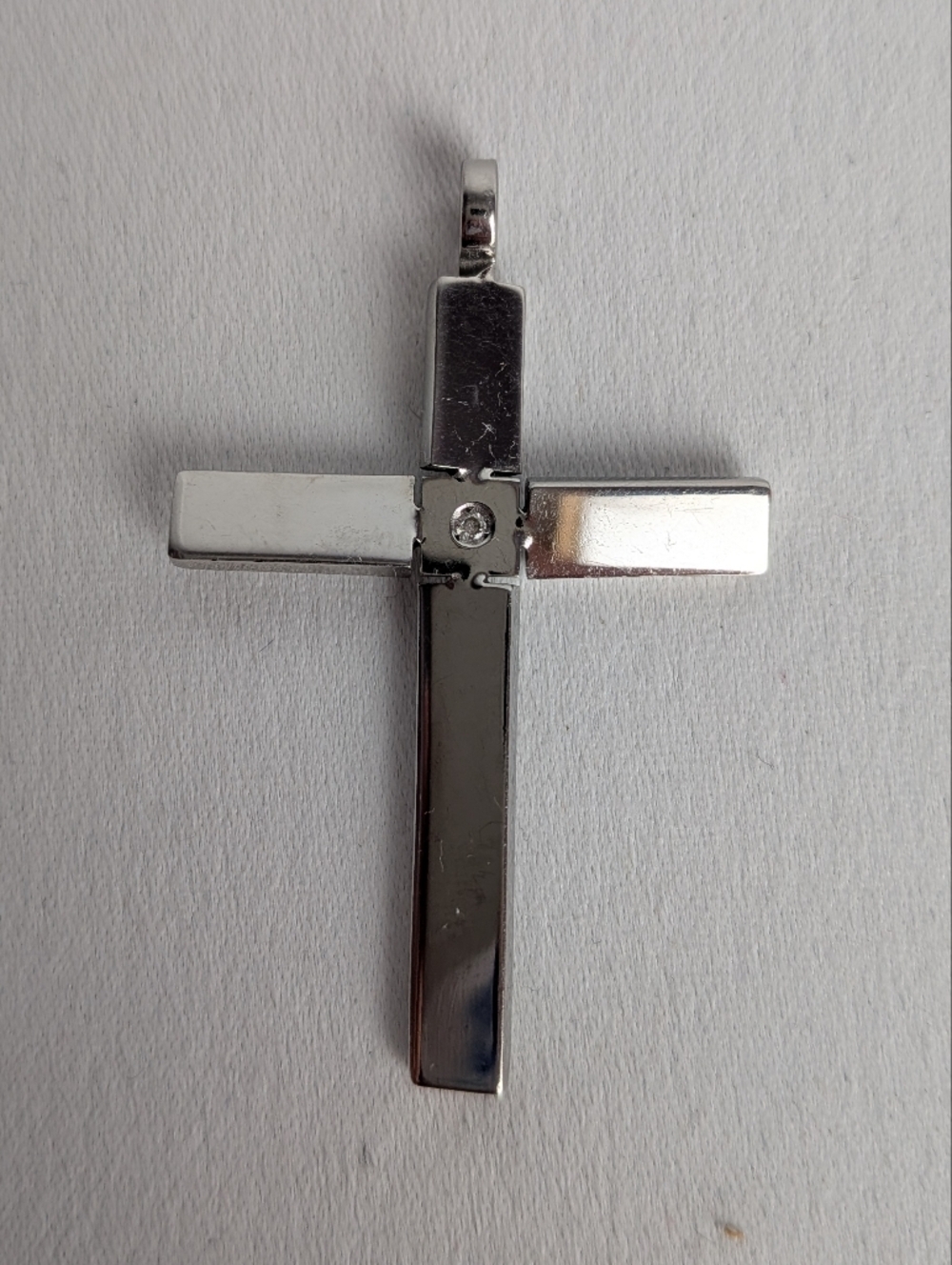 ZOPPINI Stainless Steel Cross Pendant Silver Color